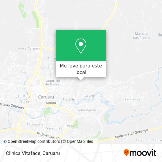 Clinica Vitaface mapa