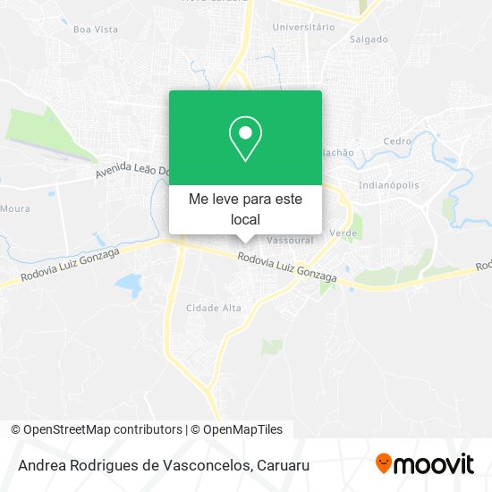 Andrea Rodrigues de Vasconcelos mapa