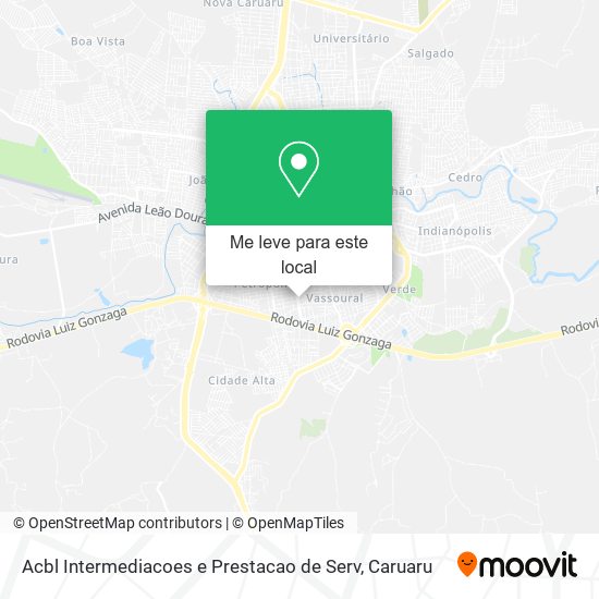 Acbl Intermediacoes e Prestacao de Serv mapa