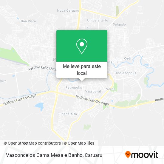 Vasconcelos Cama Mesa e Banho mapa