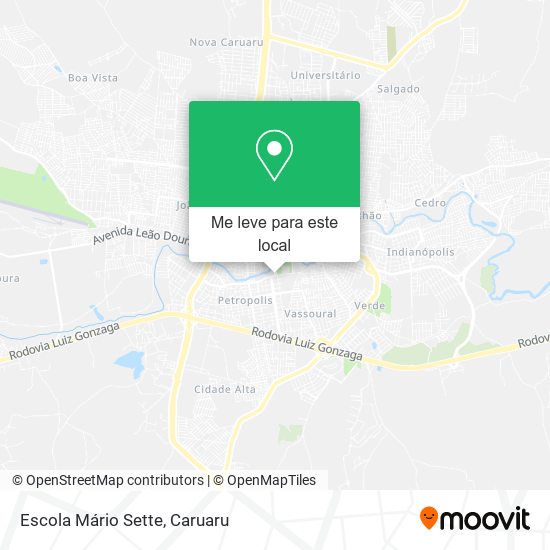 Escola Mário Sette mapa