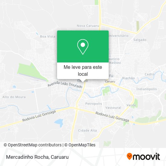 Mercadinho Rocha mapa