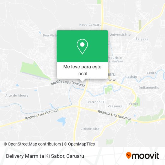 Delivery Marmita Ki Sabor mapa