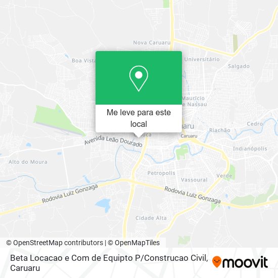 Beta Locacao e Com de Equipto P / Construcao Civil mapa