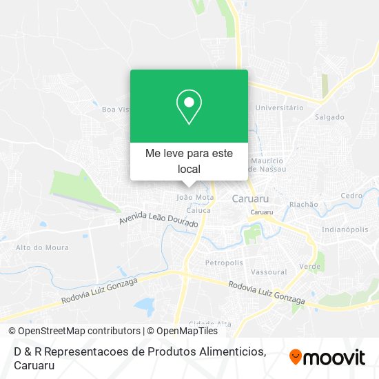 D & R Representacoes de Produtos Alimenticios mapa