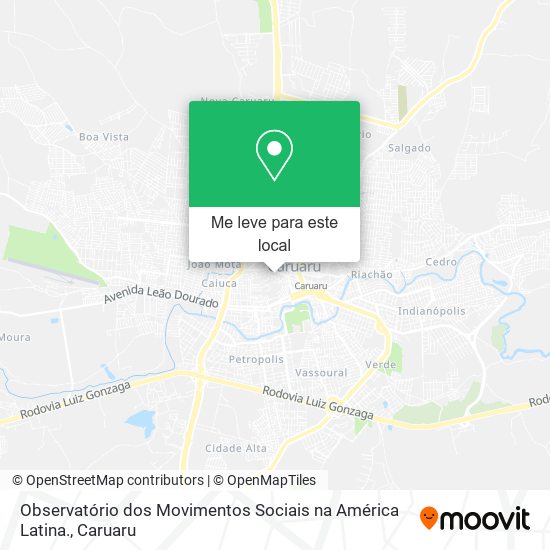 Observatório dos Movimentos Sociais na América Latina. mapa