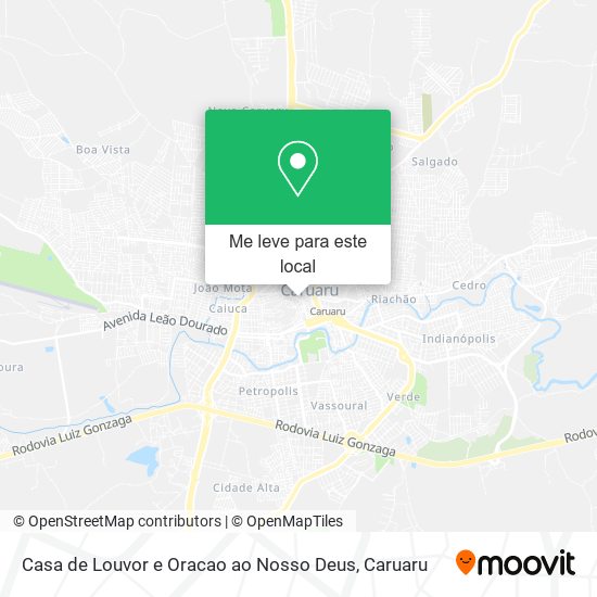 Casa de Louvor e Oracao ao Nosso Deus mapa