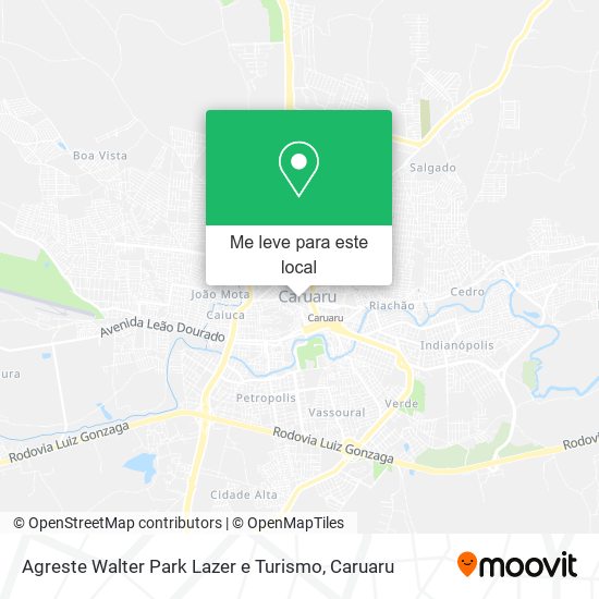 Agreste Walter Park Lazer e Turismo mapa
