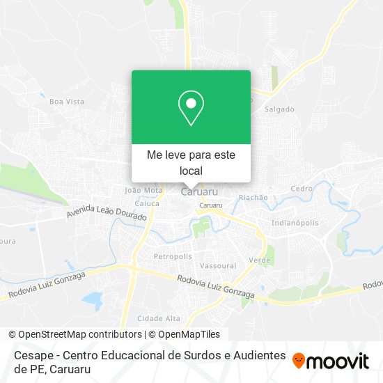 Cesape - Centro Educacional de Surdos e Audientes de PE mapa