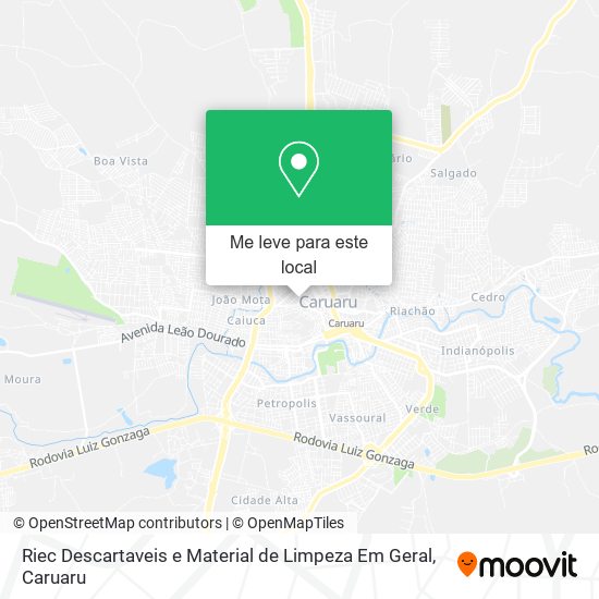 Riec Descartaveis e Material de Limpeza Em Geral mapa