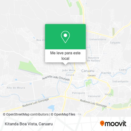 Kitanda Boa Vista mapa