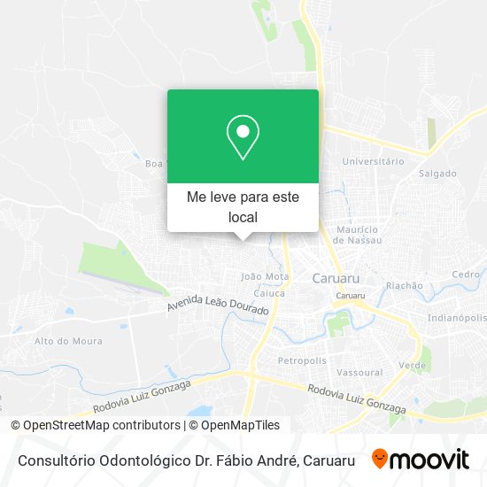 Consultório Odontológico Dr. Fábio André mapa