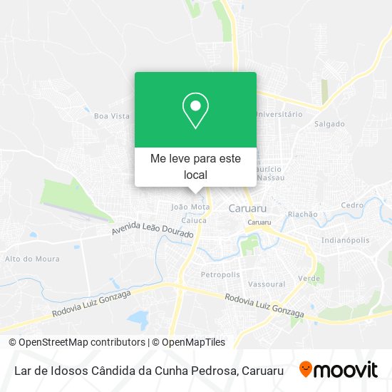 Lar de Idosos Cândida da Cunha Pedrosa mapa