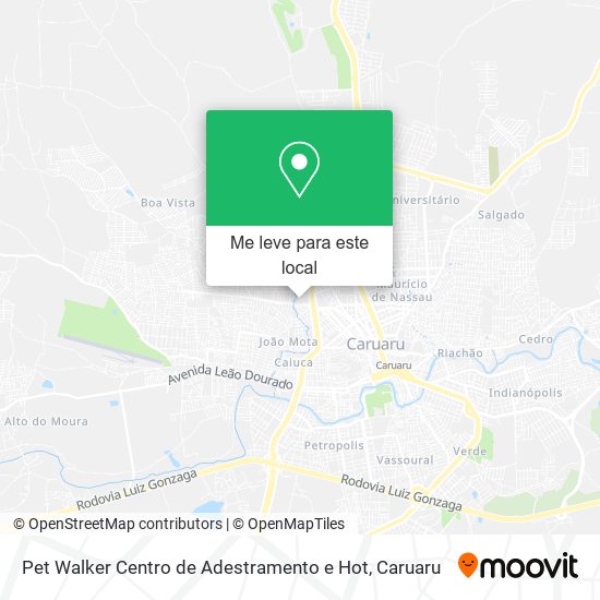 Pet Walker Centro de Adestramento e Hot mapa