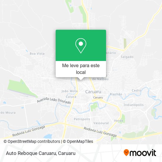 Auto Reboque Caruaru mapa