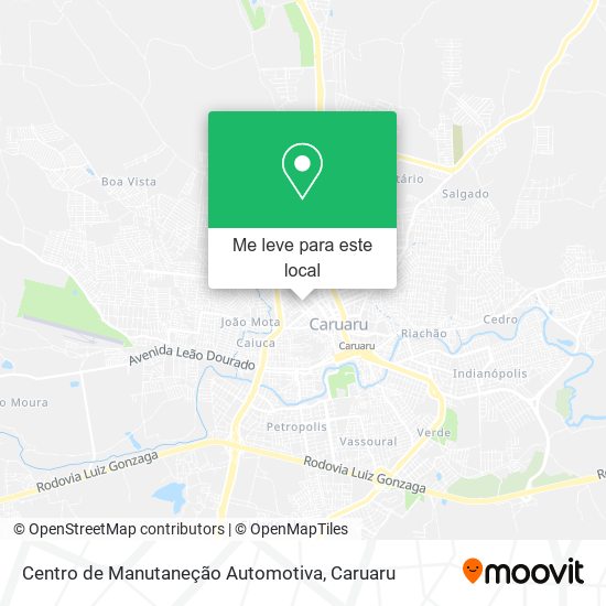 Centro de Manutaneção Automotiva mapa