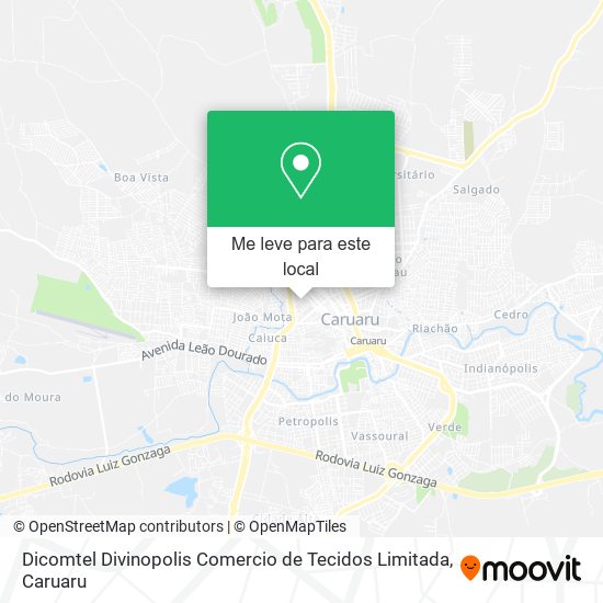 Dicomtel Divinopolis Comercio de Tecidos Limitada mapa