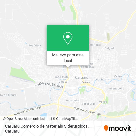 Caruaru Comercio de Materiais Siderurgicos mapa