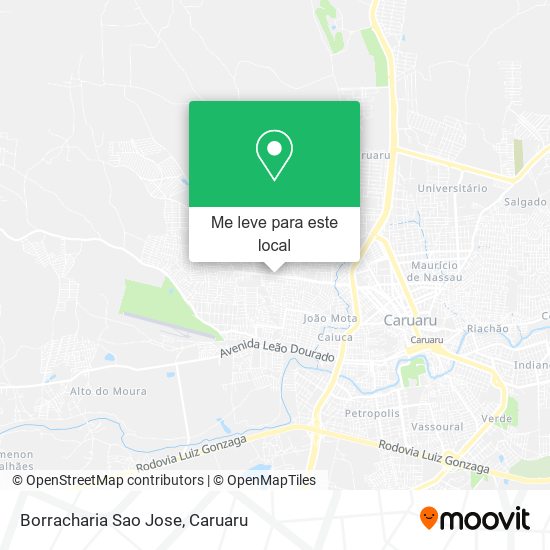 Borracharia Sao Jose mapa