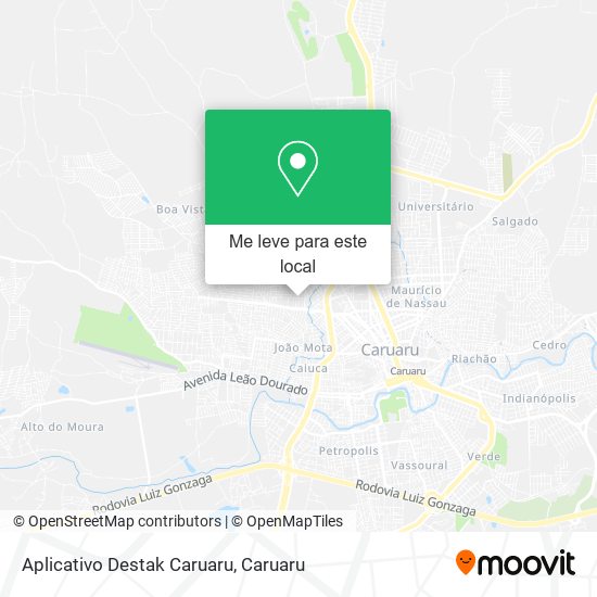 Aplicativo Destak Caruaru mapa