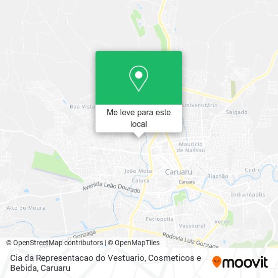 Cia da Representacao do Vestuario, Cosmeticos e Bebida mapa