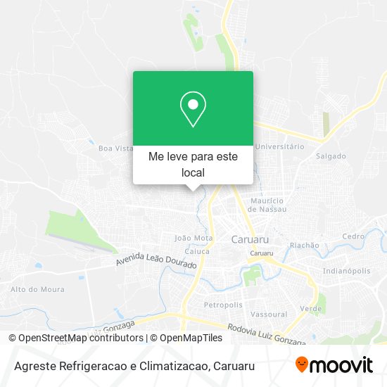 Agreste Refrigeracao e Climatizacao mapa