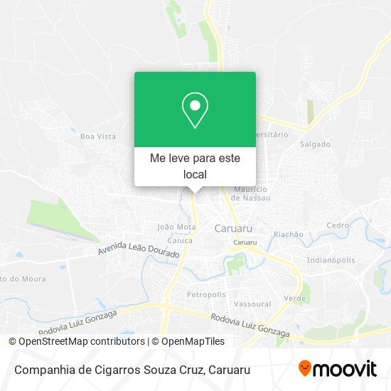 Companhia de Cigarros Souza Cruz mapa