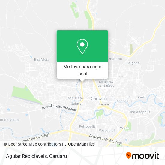 Aguiar Reciclaveis mapa