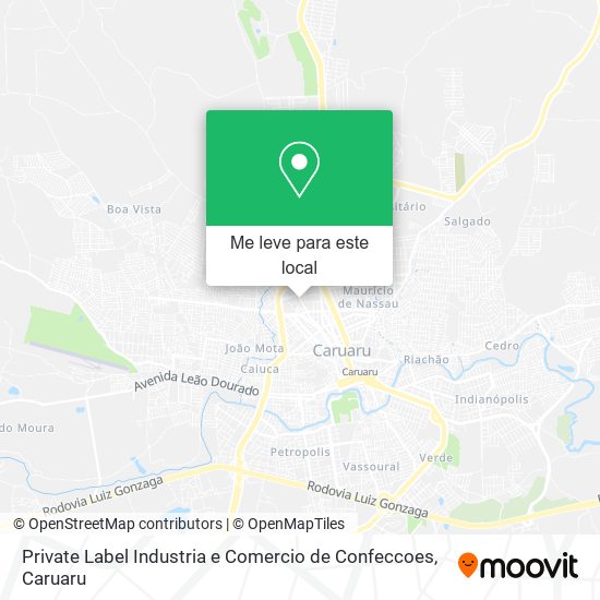 Private Label Industria e Comercio de Confeccoes mapa