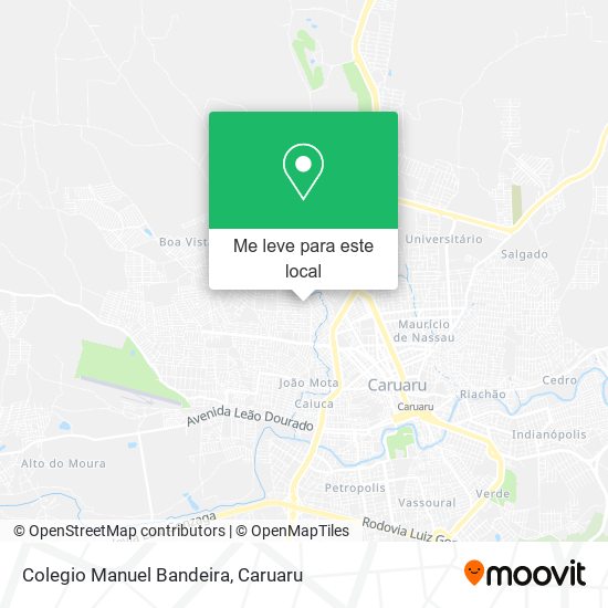 Colegio Manuel Bandeira mapa