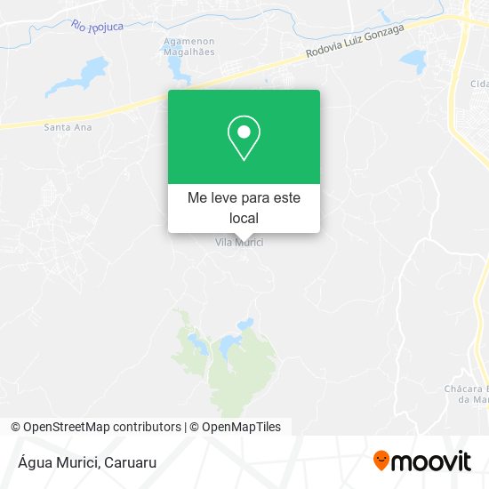 Água Murici mapa