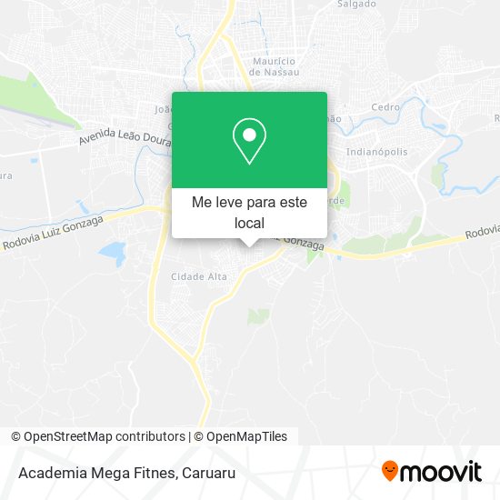 Academia Mega Fitnes mapa