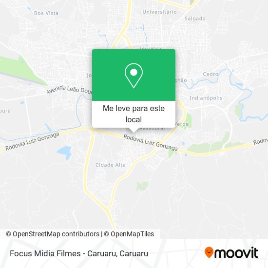 Focus Midia Filmes - Caruaru mapa