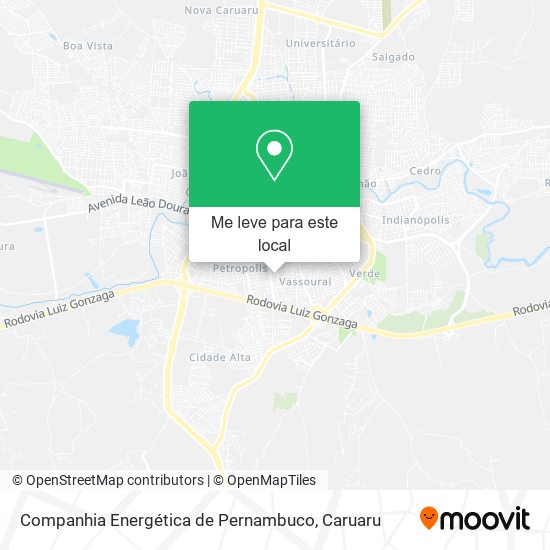 Companhia Energética de Pernambuco mapa