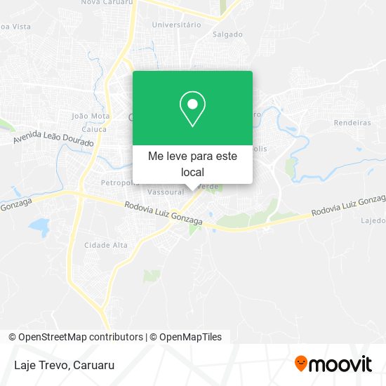 Laje Trevo mapa