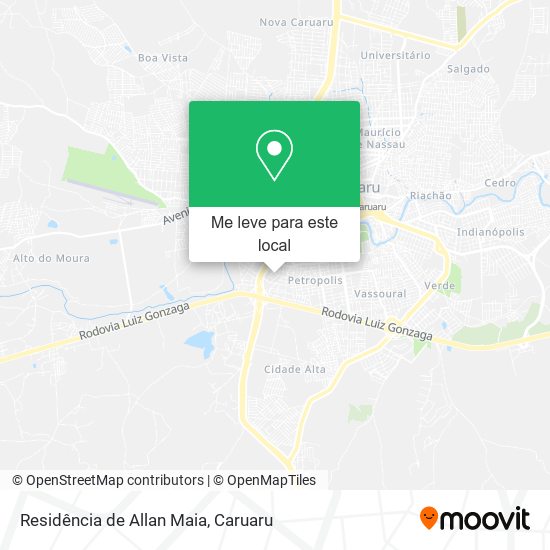 Residência de Allan Maia mapa