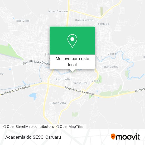 Academia do SESC mapa