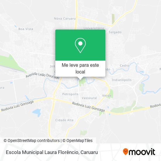 Escola Municipal Laura Florêncio mapa