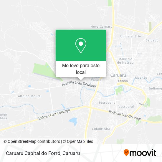 Caruaru Capital do Forró mapa
