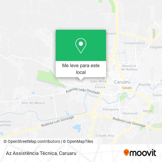 Az Assistência Técnica mapa