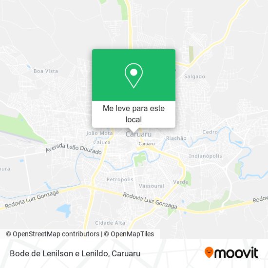 Bode de Lenilson e Lenildo mapa