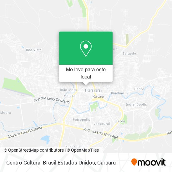 Centro Cultural Brasil Estados Unidos mapa