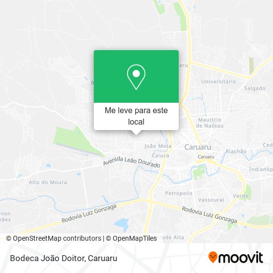 Bodeca João Doitor mapa
