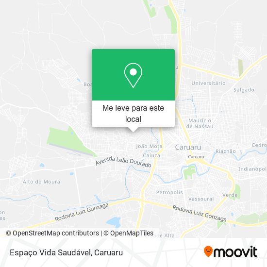 Espaço Vida Saudável mapa
