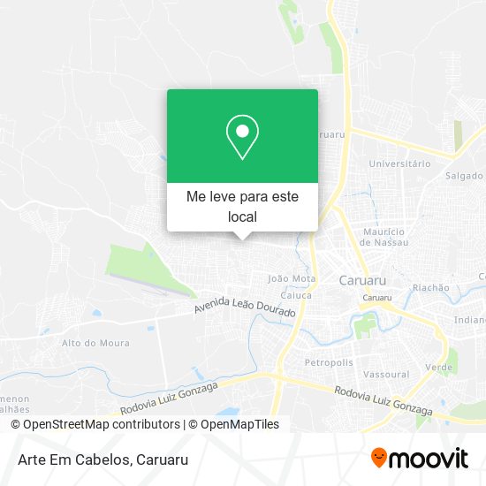 Arte Em Cabelos mapa