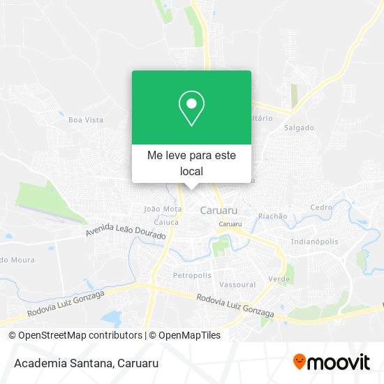 Academia Santana mapa