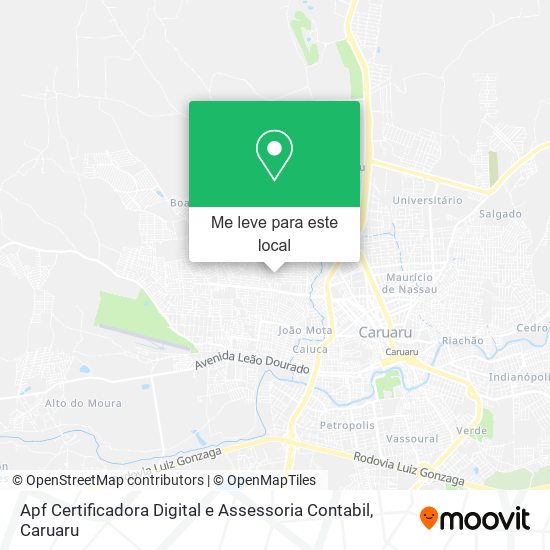 Apf Certificadora Digital e Assessoria Contabil mapa