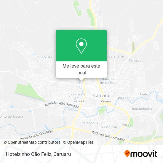Hotelzinho Cão Feliz mapa