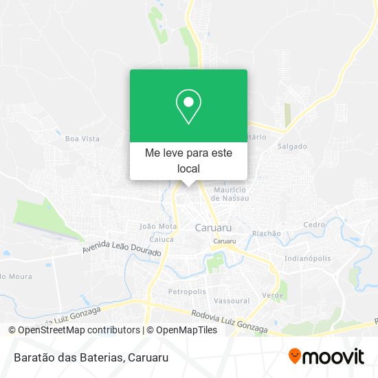 Baratão das Baterias mapa