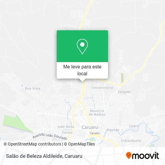 Salão de Beleza Aldileide mapa